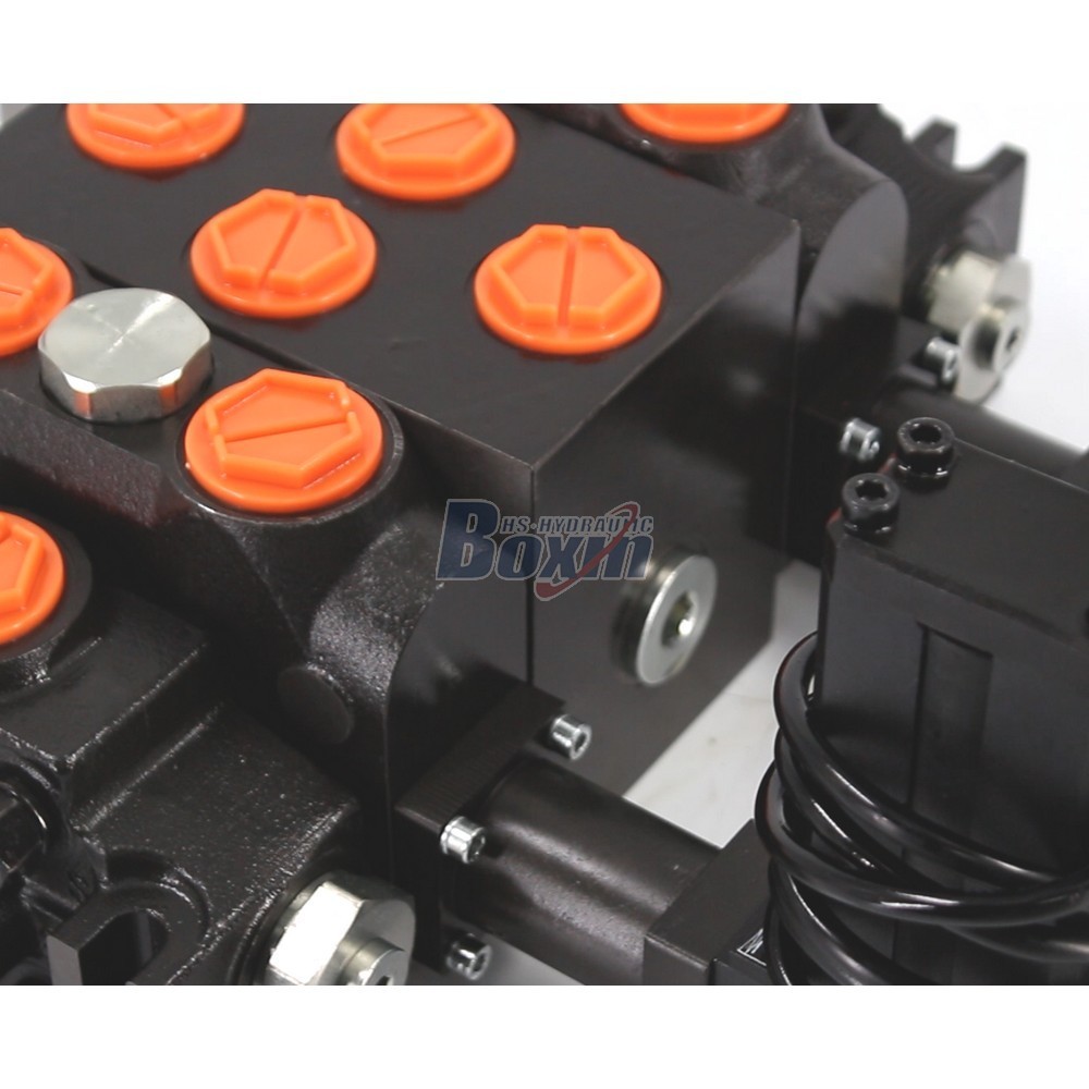 Automated DCV200 2 Spool Sectional Directional Valve with Electric Motor detail image